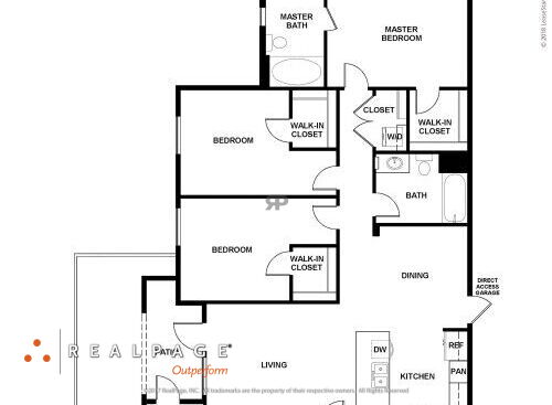 Hollister Village - Plan C2 - 3 bed - 2 bath - 1357 sf