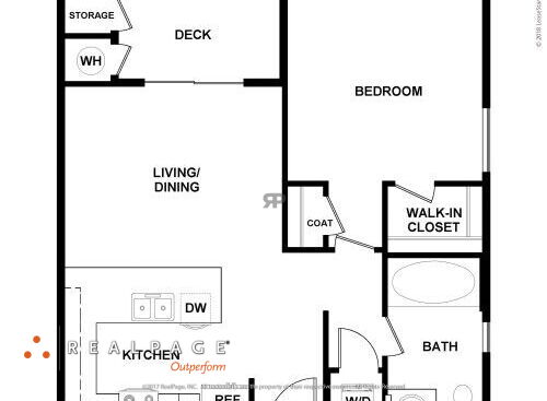 Hollister Village - Plan A1 - 1 bed - 1 bath - 678 sf