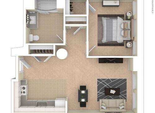 Landmark at Sibley Square - One Bedroom/One Bathroom - 1 bed - 1 bath - 630 sf