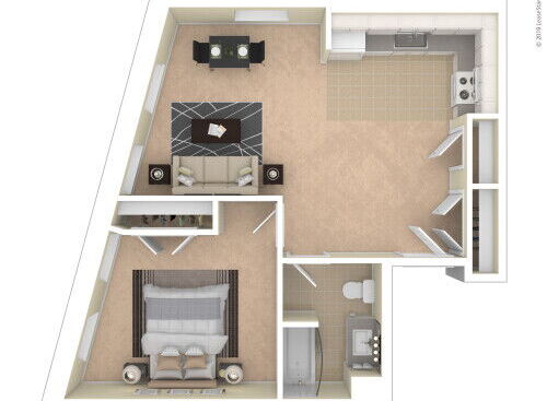 Landmark at Sibley Square - One Bedroom/One Bathroom - 1 bed - 1 bath - 630 sf