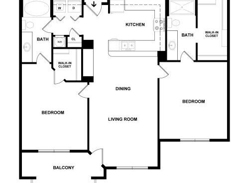 The Landing At Briarcliff Apartments - C2 - 2 bed - 2 bath - 1117 sf