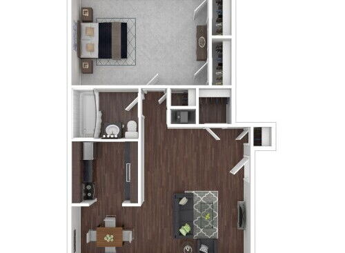 Franklin/Jefferson: Stealth: Beds - 1: Baths - 1: SqFt Range - 510 to 510