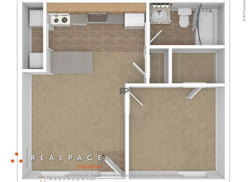 One Bedroom: Beds - 1: Baths - 1: SqFt Range - 550 to 550