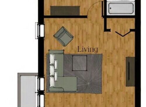 1 Bedroom: Beds - 1: Baths - 1: SqFt Range - 551 to 1228