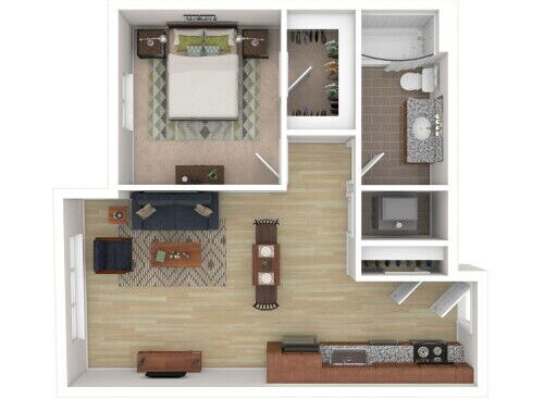 Quincy - 1 Bed, 1 Bath