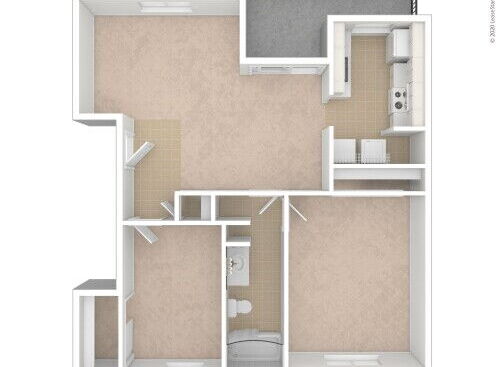 Windsor Gardens - Two Bedroom w/laundry - 2 bed - 1 bath - 860 sf