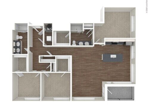 Bridge Park - Williams - 3 bed - 2 bath - 1631 sf