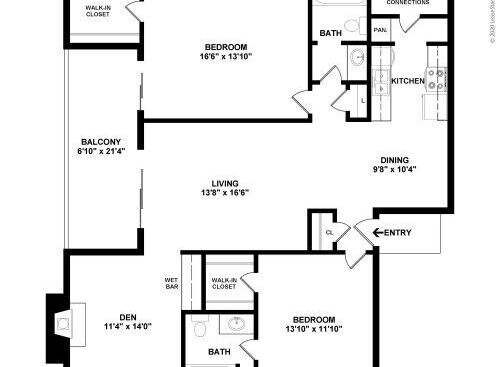 Spring Creek Apartments - Primrose - 2 bed - 2 bath - 1258 sf