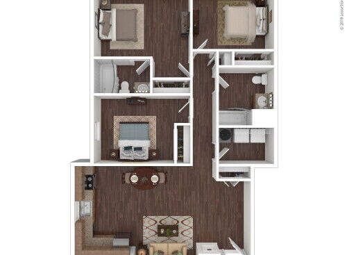 Riverside Arms - Three Bedroom Two Bath - 3 bed - 2 bath - 1150 sf