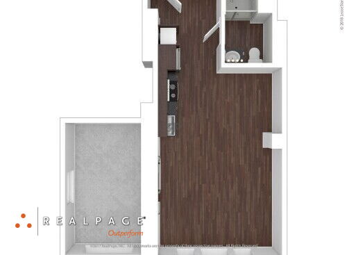 Keystone Flats - The Pitt - 1 bed - 1 bath - 506 sf