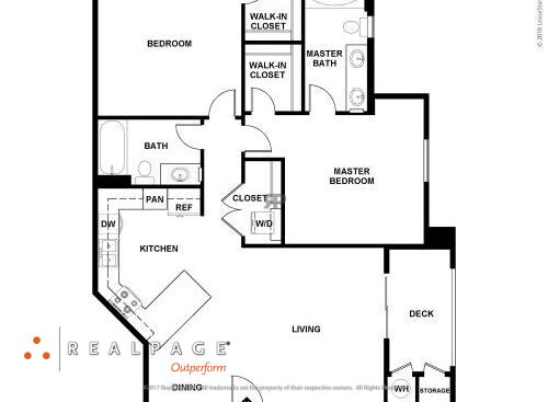 Hollister Village - Plan B3 - 2 bed - 2 bath - 1145 sf