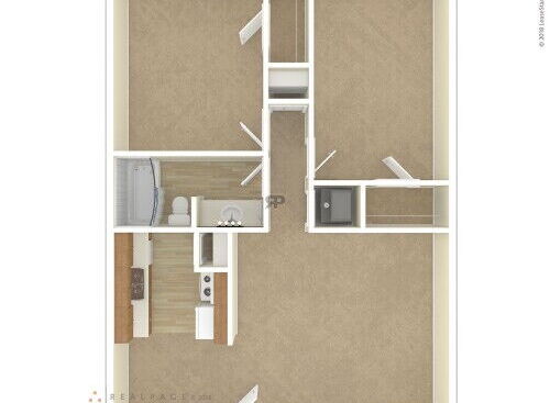 2 Bed / 1 Bath A: Beds - 2: Baths - 1: SqFt Range - 665 to 665