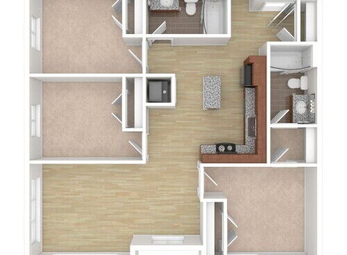 Station - 3 Beds, 2 Baths