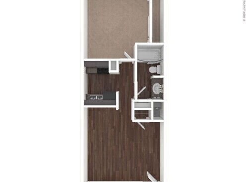 Forest Oaks - A1 - 1 bed - 1 bath - 544 sf