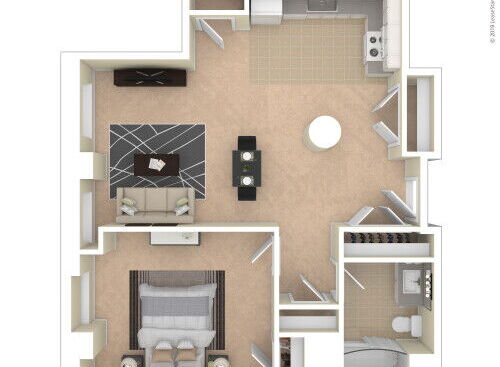 Landmark at Sibley Square - One Bedroom/One Bathroom - 1 bed - 1 bath - 630 sf