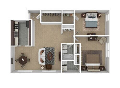 The Milano - Venice - 2 bed - 1.5 bath - 1103 sf