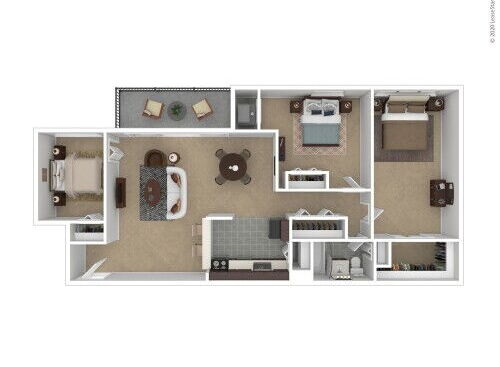 Verona at District Heights - DaVinci - 3 bed - 1 bath - 1033 sf