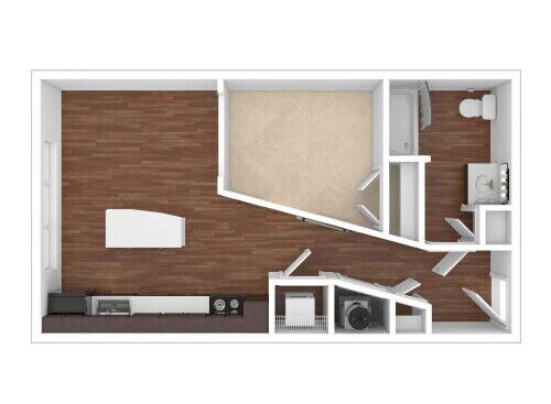 The Studio at Thinkeast - Studio - Studio bed - 1 bath - 583 sf