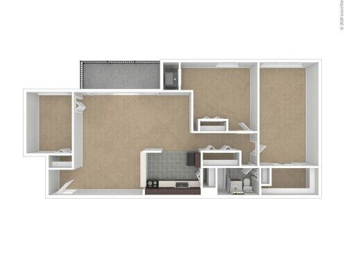 Verona at District Heights - DaVinci - 3 bed - 1 bath - 1033 sf