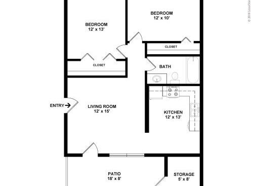 The Park at Redstone - 2x1 - 2 bed - 1 bath - 950 sf