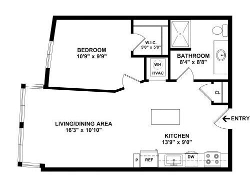 Clarendon - 1 Bed, 1 Bath