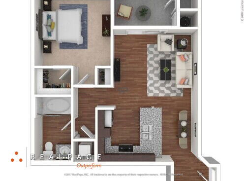 Hollister Village - Plan A2 - 1 bed - 1 bath - 720 sf