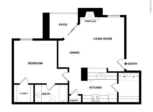 Creekside on the Green - 50% 1 Bed / 1 Bath - 1 bed - 1 bath - 660 sf