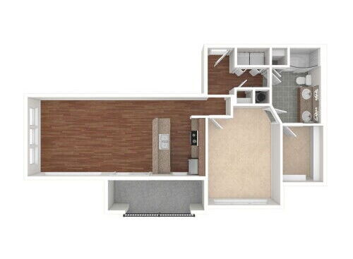 The Landing At Briarcliff Apartments - A3 - 1 bed - 1 bath - 920 sf