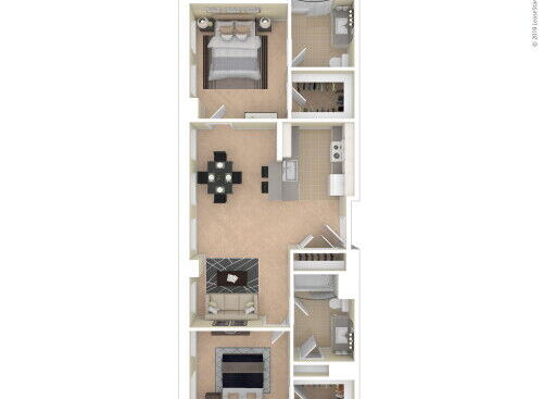 Landmark at Sibley Square - Two Bedroom/Two Bathroom - 2 bed - 2 bath - 1034 sf