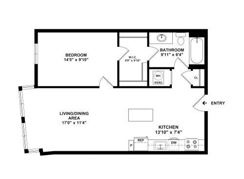 Welburn - 1 Bed, 1 Bath