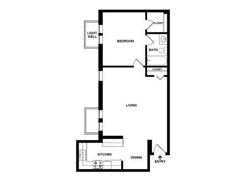 Brightwood Communities - 1 Bedroom - 1 bed - 1 bath - 600 sf