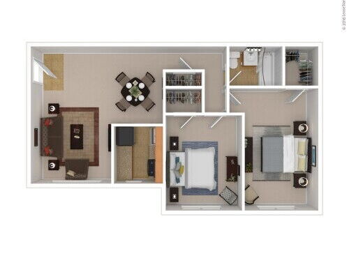 Verona at Suitland Metro - Colleseum - 2 bed - 1 bath - 960 sf