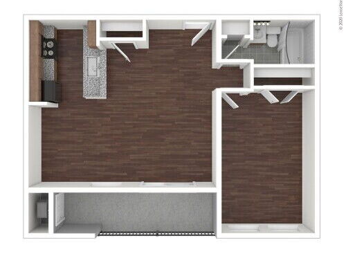 Capri - A: Beds - 1: Baths - 1: SqFt Range - 754 to 754