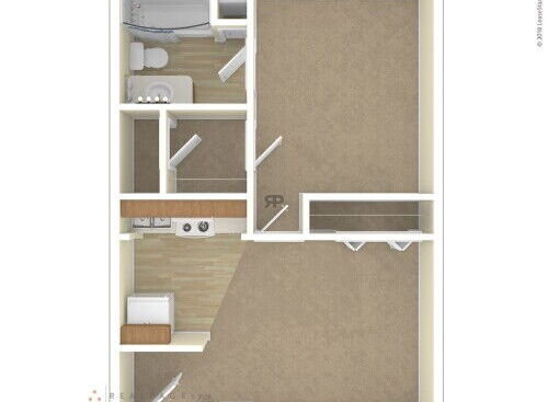 1 Bed / 1 Bath: Beds - 1: Baths - 1: SqFt Range - 524 to 524