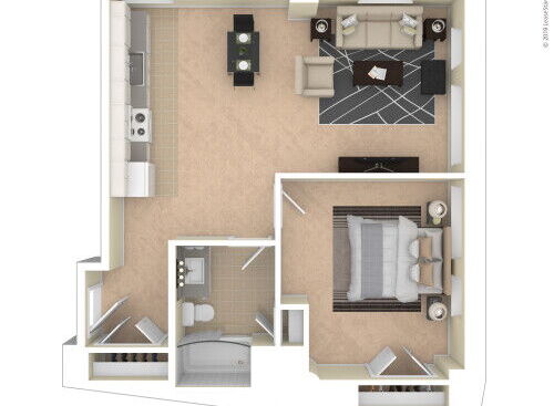 Landmark at Sibley Square - One Bedroom/One Bathroom - 1 bed - 1 bath - 630 sf