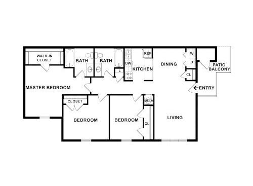 Mountain Ridge - 3BR/2BA - 3 bed - 2 bath - 1159 sf
