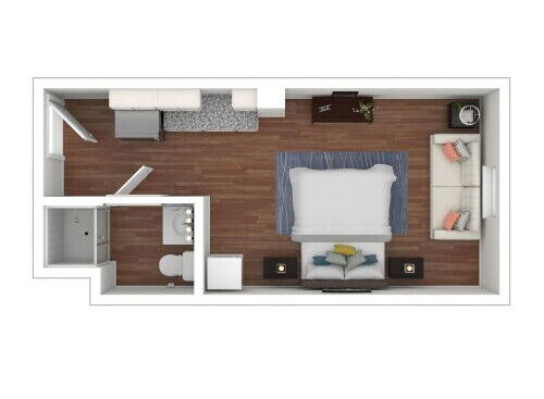 The Allegheny : Beds - Studio: Baths - 1: SqFt Range - 310 to 310