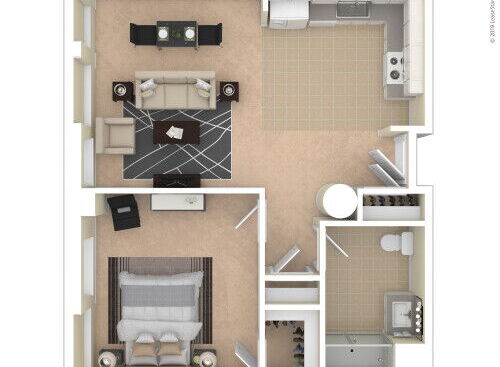 Landmark at Sibley Square - One Bedroom/One Bathroom - 1 bed - 1 bath - 630 sf