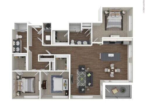 Bridge Park - Williams - 3 bed - 2 bath - 1631 sf