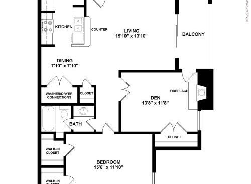 Spring Creek Apartments - Iris - 1 bed - 1 bath - 905 sf