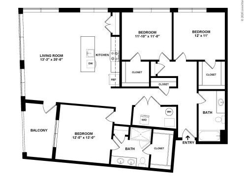 Bridge Park - Wilks - 3 bed - 2 bath - 1637 sf