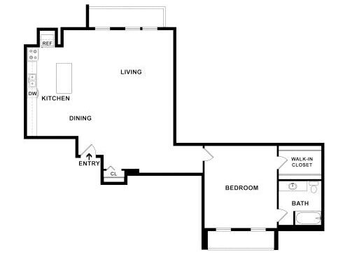 Brightwood Communities - 1 Bedroom - 1 bed - 1 bath - 600 sf