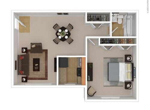 Verona at Suitland Metro - Naples - 1 bed - 1 bath - 757 sf