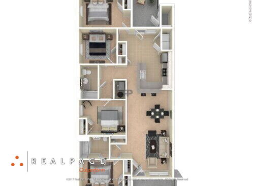 Rockview II - 4 Bedroom - 4 bed - 2 bath - 1491 sf