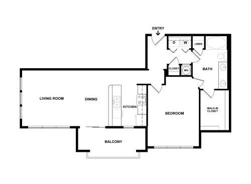 The Landing At Briarcliff Apartments - A3 - 1 bed - 1 bath - 920 sf