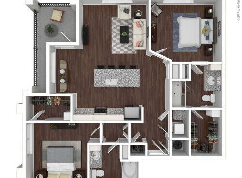 Woodland: Beds - 2: Baths - 2: SqFt Range - 1140 to
