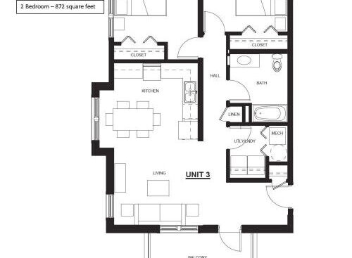 1 Bedroom Garden: Beds - 2: Baths - 1: SqFt Range - 900 to 900