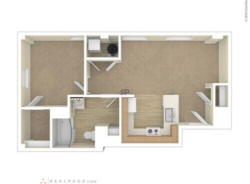 1 Bedroom: Beds - 1: Baths - 1: SqFt Range - 651 to 651