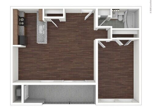 Capri - B: Beds - 1: Baths - 1: SqFt Range - 770 to 770