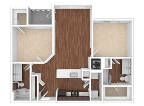 The Studio at Thinkeast - B260 - 2 bed - 2 bath - 1067 sf
